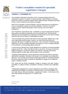 AOA-Media-Release_Further-consultation-needed-for-specialist-registration-changes_December-2024_icon